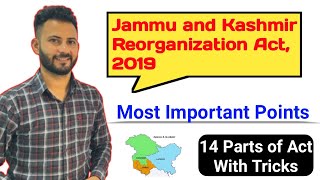 Jampk Reorganisation Act 2019  Important Points  Learning Tricks  Part 1  JKSSBJKPSC [upl. by Emory]