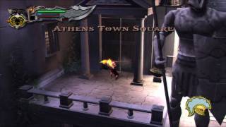 08 God Of War Collection  GOW 1 God Difficulty  Athens Town Square [upl. by Ram]