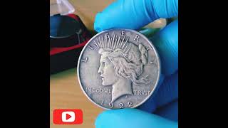 1922 High Relief Peace Dollar No Mintmark shorts [upl. by Atthia]