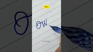 Ww  Glass Pen Calligraphy Practice  Satish Calligraphy shorts satishcalligraphy glasspen [upl. by Anselmo]