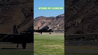 Plane landing at FLABOB airport during the Veterans Day celebration [upl. by Haneehs]