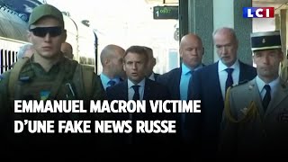 Emmanuel Macron victime dune fake news russe [upl. by Nnaeitak452]