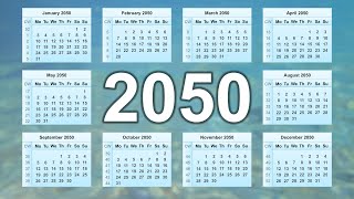 Calendar 2050 [upl. by Annid]