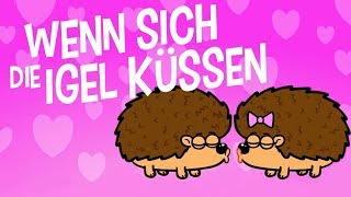 ♪ ♪ Kinderlied Igel  Wenn sich die Igel küssen  Hurra Kinderlieder [upl. by Ahseken508]