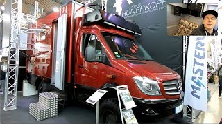 MERCEDES SPRINTER IGLHAUT 4X4 MOTORHOME BY HÜNERKOPF EXPEDITION VEHICLE WALKAROUND AND INTERIOR [upl. by Homerus]