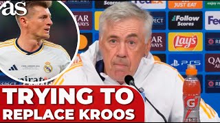 ANCELOTTI struggling to fill the void left by IRREPLACEABLE KROOS [upl. by Yllrebmik]