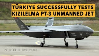 Türkiye successfully tests Bayraktar KIZILELMA PT3 Unmanned Fighter Jet [upl. by Gannie764]