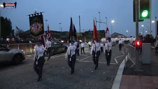 Lambeg Orange amp Blue Flute Band  Downshire Guiding Star Flute Band Parade 2024 [upl. by Nnylear547]