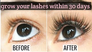 How to grow thick and long eyelashes naturally  grow long  healthy eyelashes quickly [upl. by Thordia]