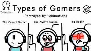 The Different Types of Gamers Portrayed by Animation [upl. by Xirdnek422]