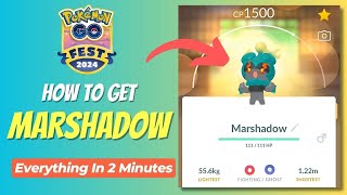 How to get Marshadow in Pokemon Go Pokemon Go 2024 Fest Guide [upl. by Ludvig926]