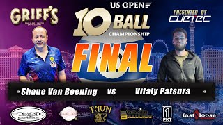 FINAL  Shane Van Boening vs Vitaliy Patsura  2024 US Open 10Ball Championship [upl. by Coffeng]