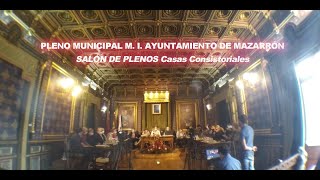 PLENO EXTRAORDINARIO 7 OCTUBRE 24 MI AYUNTAMIENTO DE MAZARRÓN Modificación de créditos [upl. by Irehs853]