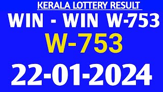 kerala win win lottery result today w753 today [upl. by Aggarwal6]