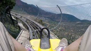 Alpine Coaster  Glenwood Caverns Adventure Park [upl. by Ramu]