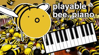 i made a playable bee piano watch this if you breathe air and like music [upl. by Urana]