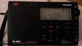 Radio Guinea Ecuatorial 5005 kHz received with Magnetic Loop Antenna [upl. by Ellehcim]