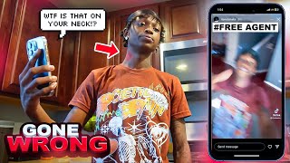 POSTING THAT IM SINGLE PRANK ON GIRLFRIEND GONE WRONG😱 [upl. by Fanchette]