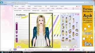 Stardoll Stardesign Hair Saç Yapımı [upl. by Atinid]