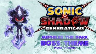 Sonic X Shadow Generations  Fanmade Mephiles BOSS Theme Remix [upl. by Aicssej737]