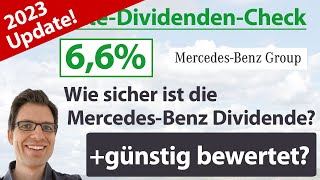 MercedesBenz Group Daimler Aktienanalyse 2023 Wie sicher ist die Dividende Jetzt günstig [upl. by Ayamahs]