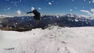 Spring skiing at Snowpark Laax  Andri Ragettli [upl. by Robert879]