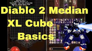 Diablo 2 Median XL Sigma Cube basics gems  runes  oils and mystic orbs [upl. by Glendon]