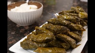 Tangy and Delicious Stuffed Grape Leaf Dolma Armenian Persian [upl. by Ronile]