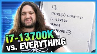 Intel i713700K CPU Review amp Benchmarks vs AMD R7 7700X i513600K [upl. by Isborne]