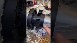 Stubby fan gets lots of stators edf turbine stator electric fyp diy rc edfjet shorts [upl. by Dib]