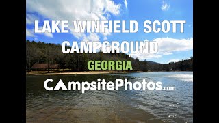 Lake Winfield Scott Campground Chattahoochee National Forest Georgia [upl. by Esli]