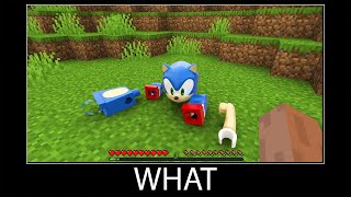 Minecraft wait what meme part 315 realistic minecraft Lego Super Sonic [upl. by Adila]