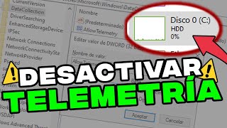 Como desactivar telemetría Windows 10 y mejorar el rendimiento de la pc 2024 [upl. by Acnayb]