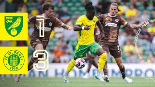 HIGHLIGHTS  Norwich City 13 FC St Pauli [upl. by Nev]