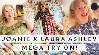 Joanie x Laura Ashley dress collection Full review amp try on Plus size sale haul [upl. by Melessa161]