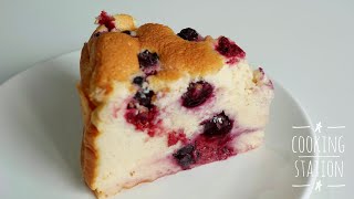 Mixed Berry YOGURT CAKE  That Melts in Your Mouth Simple and Delicious recipe [upl. by Bart729]