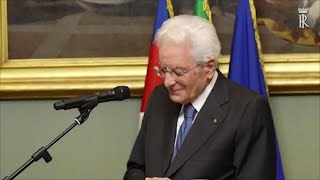 Mattarella quotLibertà e pluralismo media diritti irrinunciabiliquot [upl. by Giustino]