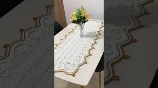 Trilho de mesa realeza em crochê  crochet  caminho de mesa [upl. by Wyn]