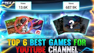 Top 6 Best Mobile Games For Gaming Channel [upl. by Aramak220]