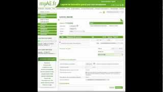 myAE  Présentation du logiciel de facturation pour auto entrepreneur [upl. by Palgrave]