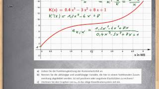 Elastizität berechnen  Elastizitätsfunktion aufstellen ★ Kostenelastizität Teil 1 [upl. by Maggy753]