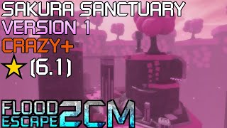 Flood Escape 2 Community Maps Sakura Sanctuary V1 Bottom Crazy [upl. by Aihsyak]