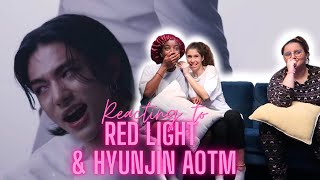 I SHOWED MY FRIENDS RED LIGHT amp HYUNJIN AOTM DANCE [upl. by Elleirol]