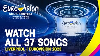 Eurovision Official Roundup All 37 Songs Of Eurovision 2023  UnitedByMusic [upl. by Atsugua]