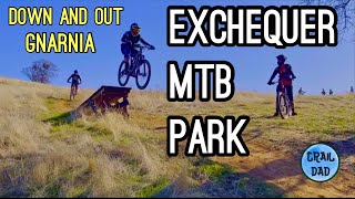 My First Time in Exchequer Bike Park Gnarnia  Down and Out [upl. by Analart]