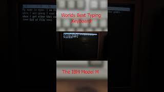 Best typing keyboard ever IBM Model Mkeyboard asmr [upl. by Notrab]