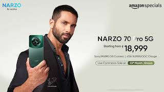 The NARZO 70 Pro 5G Launches  Flagship SONY IMX890 Camera Glass Design and 5G Speed [upl. by Mareld]