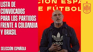 Lista de convocados para los partidos frente a Colombia y Brasil  🔴 SEFUTBOL [upl. by Hildagarde378]