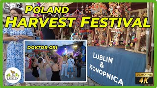 Poland life Lublin retradition  Harvest Festival and Doktor Gri at the Konopnica Festival [upl. by Brainard]