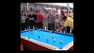 EFREN REYES UNBELIEVABLE 2 RAILS KICK SHOT shorts pool billiards [upl. by Yehsa]